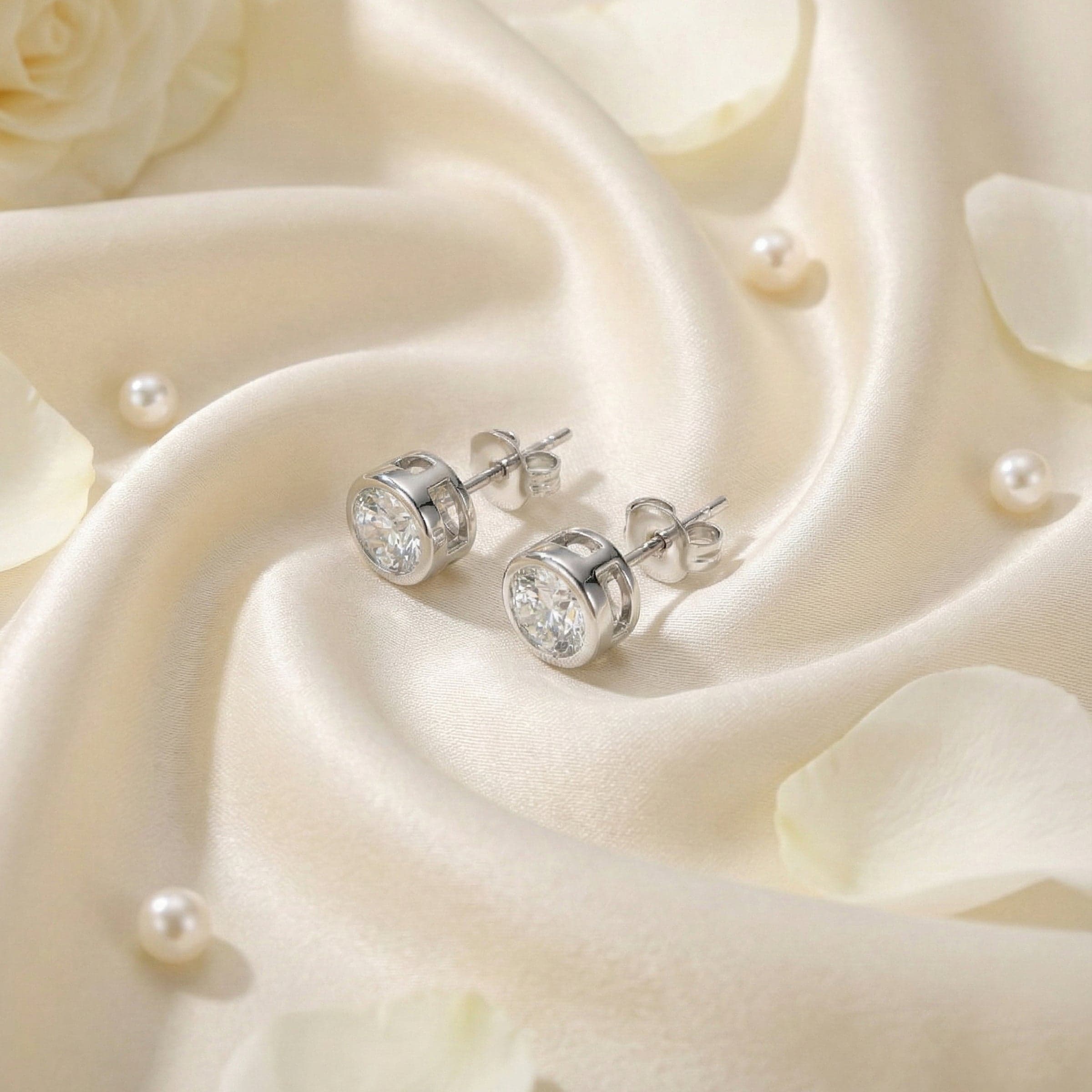 Diamond Rounded Earrings