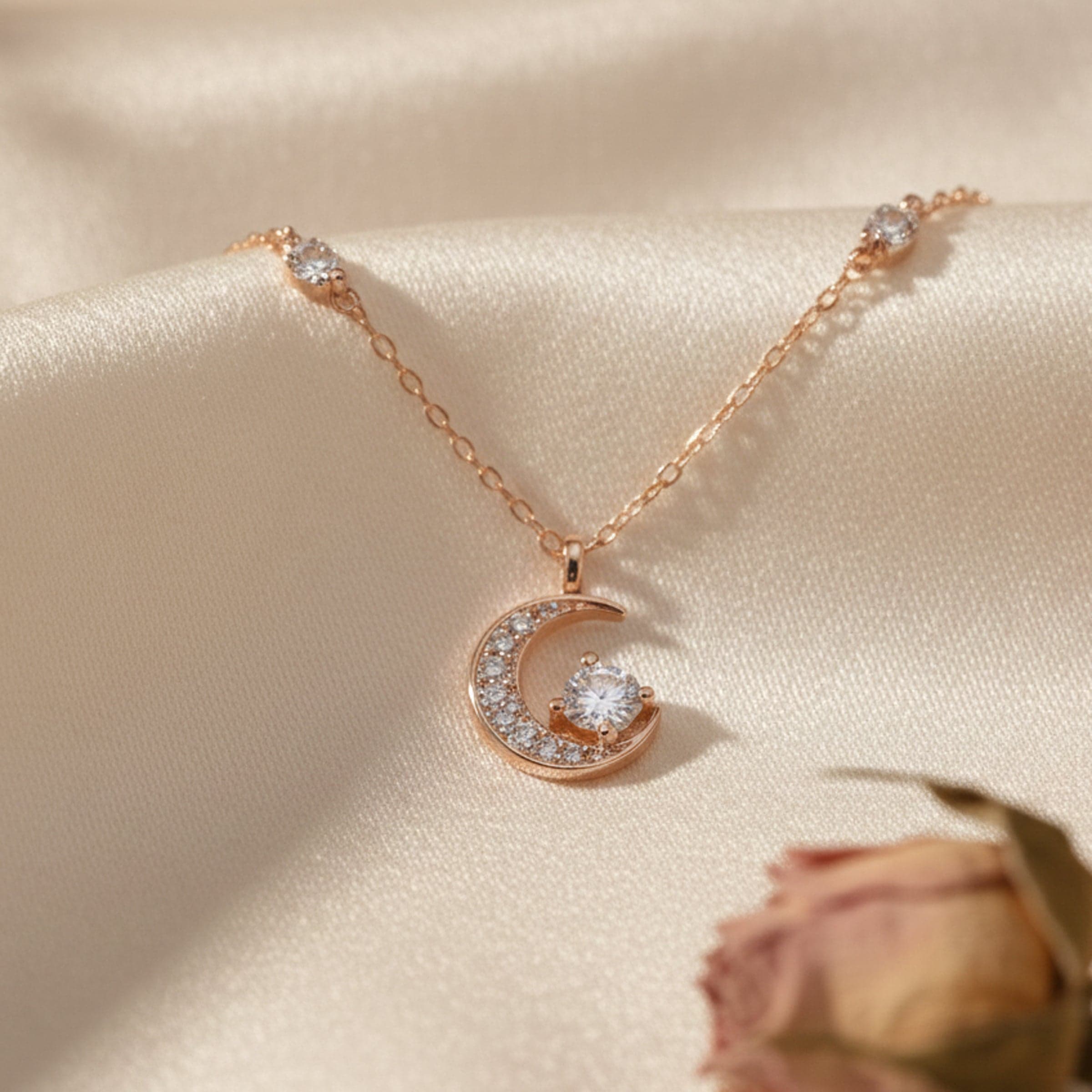 Moon Diamond Pendant